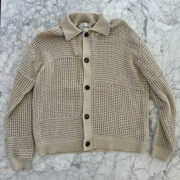 Frame Tonal Crochet Sweater size Medium